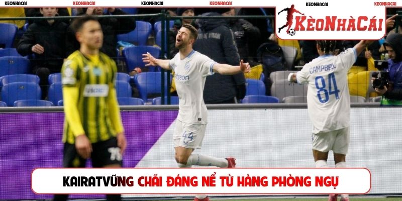 Kairat mang đến sự vững chãi đáng nể từ hàng phòng ngự